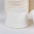 Golden Apple, 2oz-100ct Portion cups. Compostable Sugarcane/Bagasse. Biodegradable. Sample food cops.