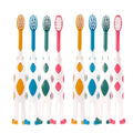 8 Packs Kids Toothbrushes, Extra Soft Lovely Little Deer Toothbrush for Kids 2-8 Years (Pink&Orange&Blue&Green)