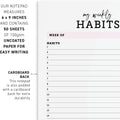 CARDAMONOLY Habit Tracker Notepad - 50 Page Tear off Planning Pad - 6 X 9 - High Performance Planner - Chore Chart for Adults - Weekly Planner