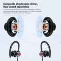 Bluetooth Wireless Headphones 16H Playtime Earbuds with Mic Stereo In-Ear Earphones, IPX7 Waterproof Sports Sound Isolation Headsets for Running,
