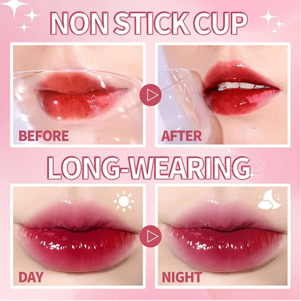 6 Colors Lip Tint Stain Set, Korean Velvet Watery Lip Stain Moisturizing Mini Liquid Lipstick, Multi-Use Lip and Cheek Tint, Long Lasting