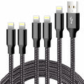 Iphone Charger, 5 Pack 3/3/6/6/10FT Apple Mfi Certified USB Lightning Cable Nylon Braided Fast Charging Cord Compatible for Iphone