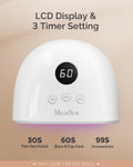 Melodysusie UV Nail Lamp, Plus30F UV Light for Gel Nails LED Nail Dryer with 3 Timer, Smart Sensor, LCD Display Fast Curing Gel Nail Polish Nail