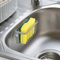 Sponge Holder for Kitchen Sink, Kitchen Sink Sponge Holder,Sink Caddy,Dish Soap Holder ï¼Mat Silverï¼