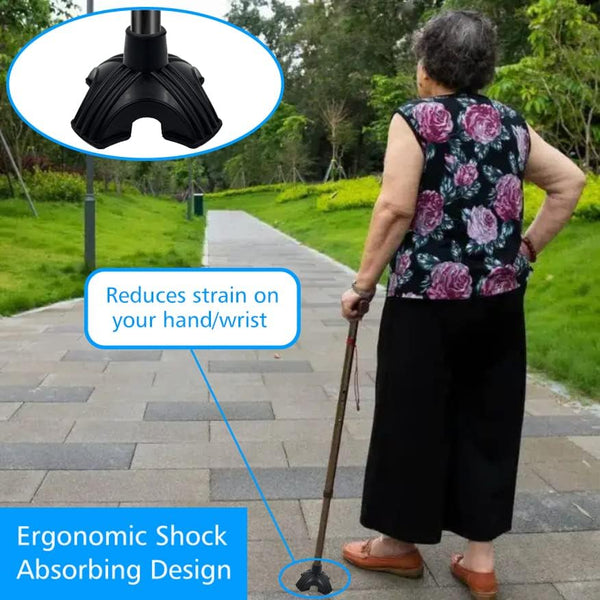 Quad Base Replacement Walking Cane Tips
