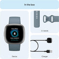 Fitbit Versa 4 Fitness Smartwatch with Daily Readiness, GPS, 24/7 Heart Rate, 40+ Exercise Modes, Sleep Tracking and More, Waterfall