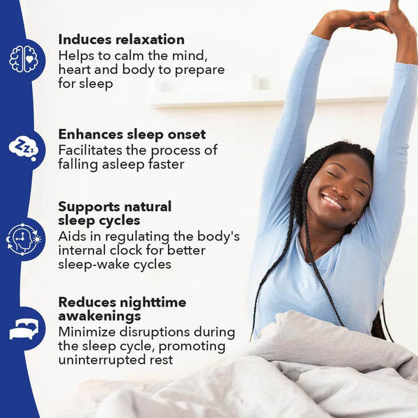 Lifeseasons Rest-Zzz - Natural Sleep Support Supplement - Fall Asleep & Stay Asleep - Calms Nervous System - Ease Muscle Tension & Restlessness -