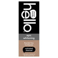 Hello Epic Whitening Charcoal Fluoride Free Toothpaste, Activated Charcoal Toothpaste with Coconut Oil, Whitens Teeth Naturally, SLS Free, Fresh