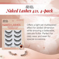 Ardell Naked Strip Lashes 421 â Natural-Looking, Long-Lasting False Eyelashes with Invisiband for Seamless Blend, 4 Pairs, 1-Pack