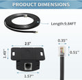 Universal Bass Control Knob, 3.5M/11.48Ft Bass Volume Knob with Extension Cable for Car Amplifier