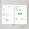 2025-2026 Planner - Weekly and Monthly Planner, July 2025 - June 2026, Holidays, Contacts and Notes Pages, Vegan Leather Cover, Elastic Closure,