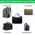 Sunnyclip Aluminum Clipboard with Storage(Memo Size), Recycled Metal Form Holder Binder Fits Paper Size up to 5.66 X 9.5 Inches, A5 Size