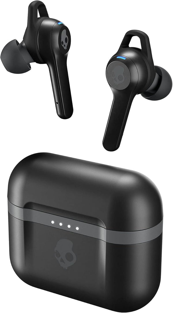 Skullcandy Indy Evo In-Ear Wireless Earbuds, 30 Hr Battery, Microphone, Works with Iphone Android and Bluetooth Devices - Black