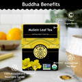 Buddha Teas - Mullein Leaf - Organic Herbal Tea - for Health & Wellbeing - with Antioxidants, Minerals & Vitamin C - Caffeine Free - 100% Kosher &