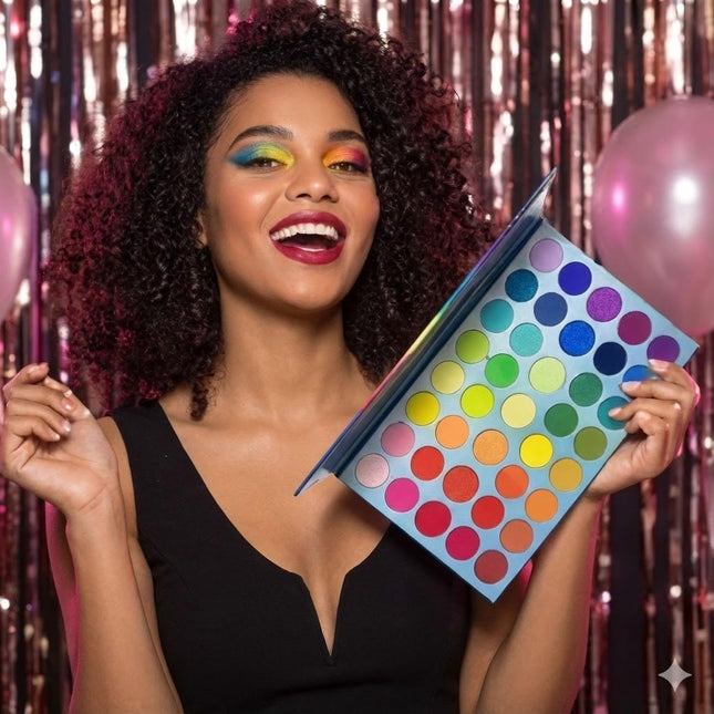 39 Color Rainbow Eyeshadow Palette - Professional Makeup Matte Metallic Shimmer Eye Shadow Palettes - Ultra Pigmented Po