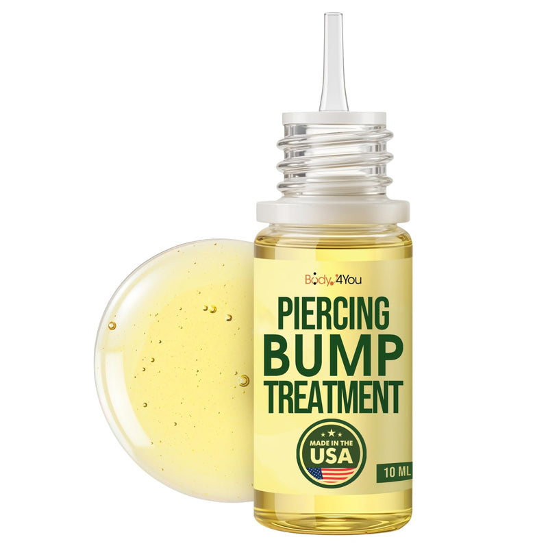 Bodyj4You Piercing Keloid Bump Removal - Natural Oil Piercing Bump Treatment - Nose Septum Belly Ear Cleaner Soothing Skin Recovery Solution -