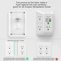 Wall Charger, Surge Protector, QINLIANF 5 Outlet Extender with 4 USB Charging Ports (4.8A Total) 3-Sided 1680J Power Strip Multi Plug Adapter
