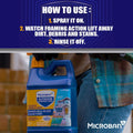 Microban Outdoor Surface Care Multi-Purpose Foaming Cleaner 64 Fl Oz (Pack of 1)