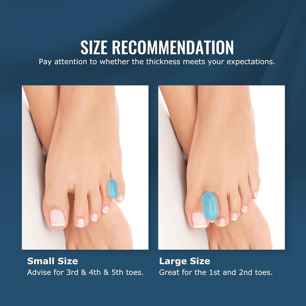 Welnove Upgraded Gel Toe Separators – 12-Pack Bunion Pads – Toe Spacers for Straightening Overlapping Toes, Bunions, Calluses – Soft Silicone