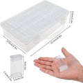 SGHUO 64 Grid Diamond Painting Storage Containers Diamond Art Accessories Tool Box Craft Storage with Adjustable Dividers for Beads, Art DIY,