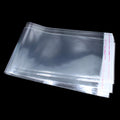 PABCK 100 Pack (Available Size 4.13X21.6 Inch) Clear Self Adhesive Straight Hair Packaging Bags with Hang Hole Wigs Hair Storage Beauty Personal