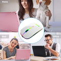 Wireless Bluetooth Mouse for Laptop, Rechargeable Mouse 2.4G USB Optical Wireless Mouse, LED Slim Dual Mode(Bluetooth 5.0 and 2.4G) Wireless for