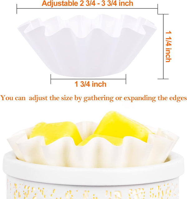 FANDOL Wax Melt Warmer Liners Reusable & Leakproof Candle Warmer Liners Wax Tray for Scented Wax,Electric Wax Warmers, Plug in Warmers, Candle
