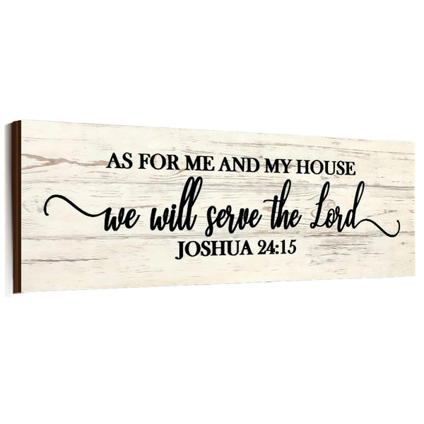 Jetec Bible Verse Scripture Wall Signs, as for Me and My House We Will Serve the Lord, with God All Things Are Possible, God Is within Her She