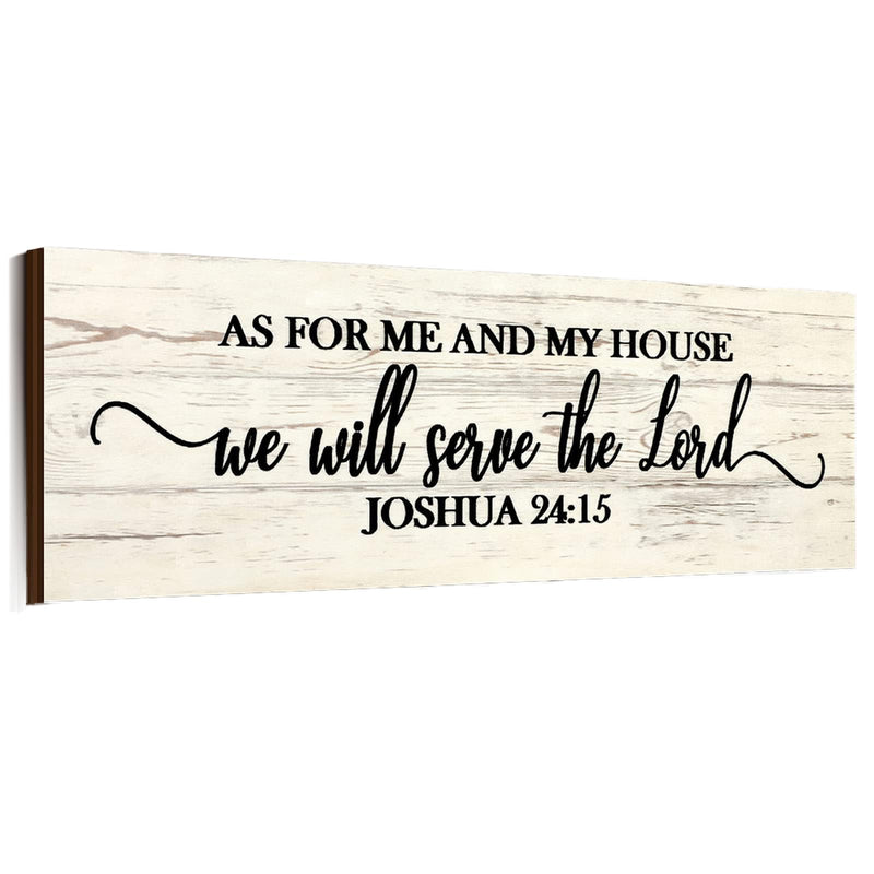 Jetec Bible Verse Scripture Wall Signs, as for Me and My House We Will Serve the Lord, with God All Things Are Possible, God Is within Her She
