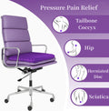 Gel Seat Cushion for Long Sitting, Double Thick Office Desk Home Wheelchair Seat Cushions for Back Hip Sciatica Tailbone Pain Sore Pressure