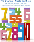 Wooden Number Building Blocks,20Pcs Stacking Toys for 3+ Years Old Kids,Educational Montessori Learning Toys,Counting Math Balance Competition