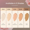 Airbrush Foundation Set with Soft Makeup Brush, [Light Weight], [Long Lasting], [Anti-Aging Ingredient], [Oil Control Formula], Full Coverage