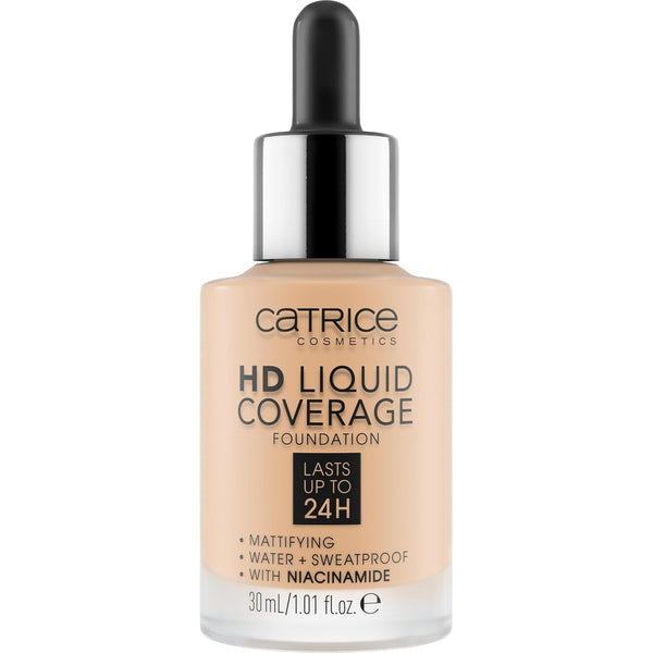 Catrice | HD Liquid Coverage Foundation | High & Natural Coverage | Vegan & Cruelty Free (008 | Fair Beige)