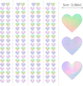 Iridescent Disco-Holographic Heart Garland - 52Ft Wedding Hanging Decoration Neon Streamers Banner, Perfect for Bridal Shower, Birthday, Baby