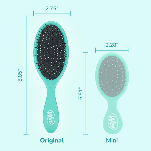 Wet Brush Original Detangler Hair Brush, Amazon Exclusive Aqua- Ultra-Soft Intelliflex Bristles-Detangling Hairbrush Glides through Tangles - All