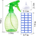 Spray Bottles - 3 Pack, 16 Oz - Mist/Stream, Bright Colors, Sturdy, Leak Proof, BPA Free, for Cleaning, Plants, Pet, Vinegar, BBQ, Hair, Cooking -