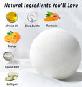 Natural Bath Bombs Luxurious Bath Foam Gift for Dry Skin Hydration Moisturizing Turmeric Arnica Orange Essential Oil Infused for a Blissful Experience