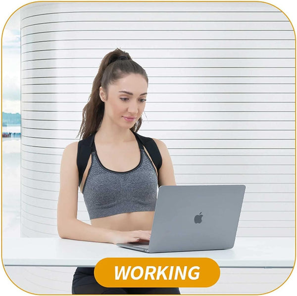 Posture Corrector for Women & Men,Breathable & Adjustable Back Posture Corrector,Invisible Upper Back Brace Support and Providing Pain Relief from