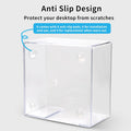 Acrylic Sticky Note Holder - 3 X 3 Inch Post It Note Holder, Crystal Clear Sticky Note Dispenser for Dorm Room Home and Office Acrylic Desk Organizer