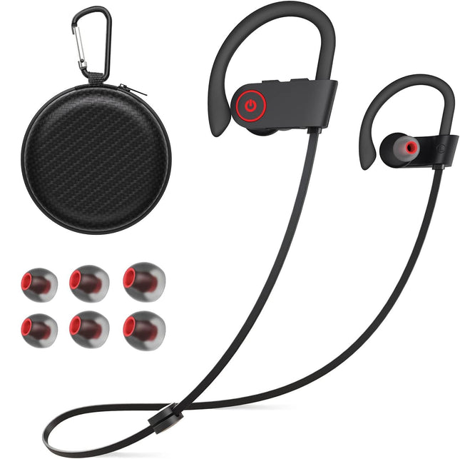 Bluetooth Wireless Headphones 16H Playtime Earbuds with Mic Stereo In-Ear Earphones, IPX7 Waterproof Sports Sound Isolat
