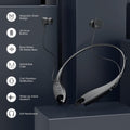 Neckband Bluetooth Headphones, around the Neck Headphones 24H+ Playtime, Bluetooth Headsets with Call Vibration, Shark Jaw Design Wireless
