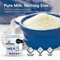 Healthier Comforts Organic Whole Milk Powder | Certified USDA Organic Powdered Milk | Kosher, Gluten Free, Non-Gmo Dry Milk Powder Whole Milk |