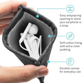 Pocket Mobile Charger Case Pouch Bag Organizer (Blue) - 2 Pack