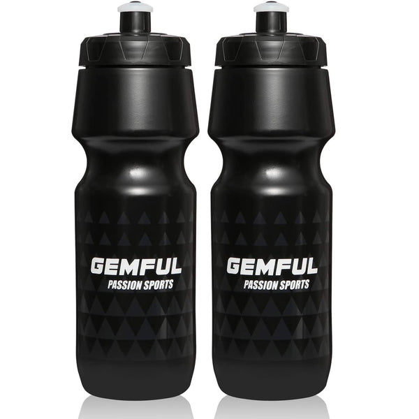 GEMFUL Bike Water Bottle BPA Free 750 Ml 2 Pack