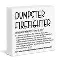 Funny Office Wooden Sign Dumpster Fire Desk Accessories This Little Light of Mine I'M Gonna Let It Shine Wood Block Box Sign Office Desk Shelf Decor