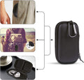 HOOTEK Durable MP3 Player Case, USB Flash Drive Case Bag Wallet, 2Pack EVA Shockproof Hard Carrying Travel Case Bag SD Memory Cards Cable