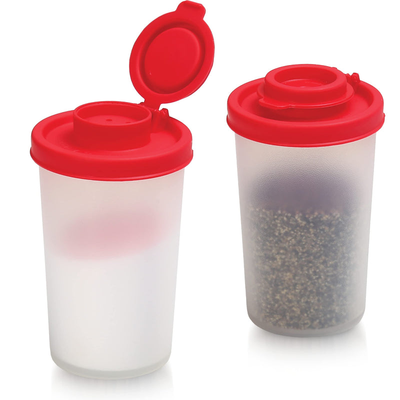 SIGNORAWARE Salt and Pepper Shakers Moisture Proof Set of 2 Large Salt Shaker to Go Camping Picnic Outdoors Kitchen Lunch Boxes Travel Spice Set