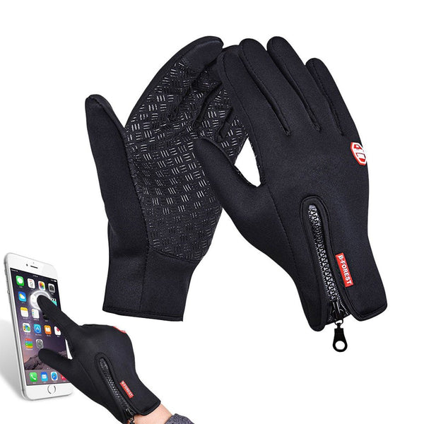 Winter Gloves Touch Screen Warm Gloves Cold Weather Windproof Cycling Driving Riding Bike Telefingers Thermal Gloves Non-Slip Silicone Gel