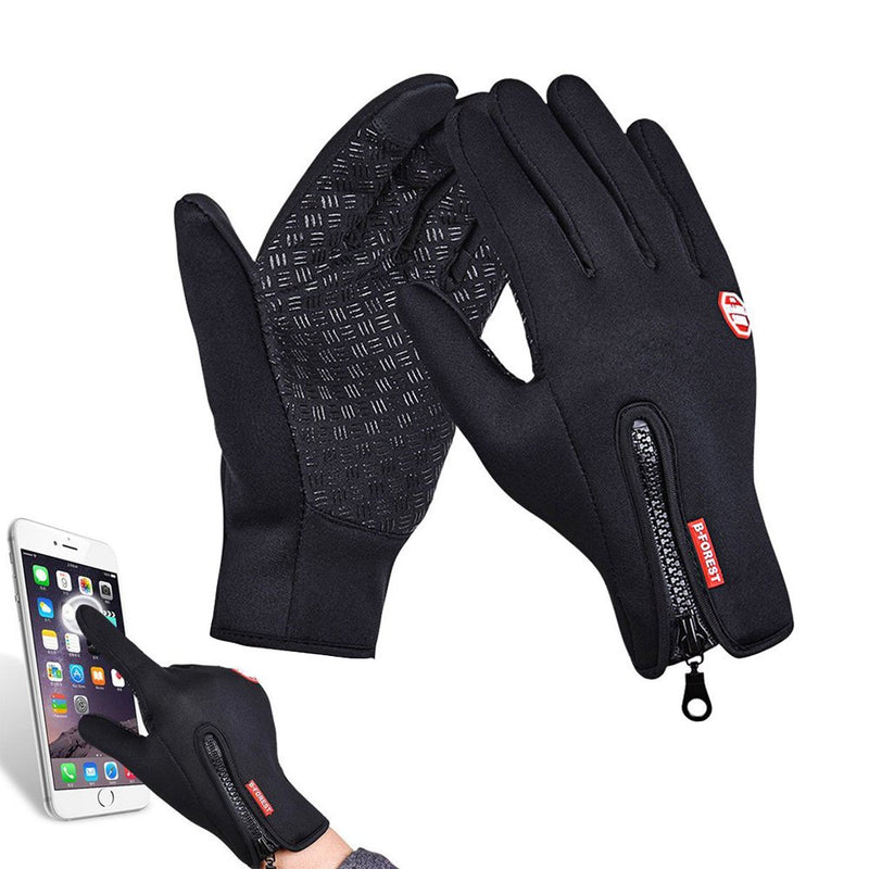 Winter Gloves Touch Screen Warm Gloves Cold Weather Windproof Cycling Driving Riding Bike Telefingers Thermal Gloves Non-Slip Silicone Gel