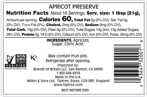 Tiptree Apricot Preserve, 12 Ounce (Pack of 1)